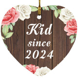 Kid Since 2024 - Heart Ornament A
