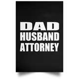 Dad Husband Attorney - Poster Portrait