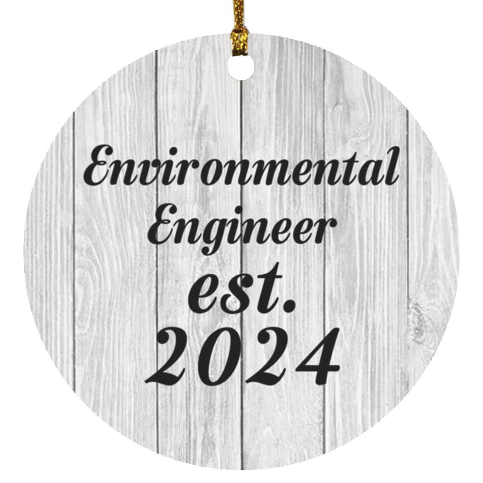 Environmental Engineer Established Est. 2024 - Circle Ornament F