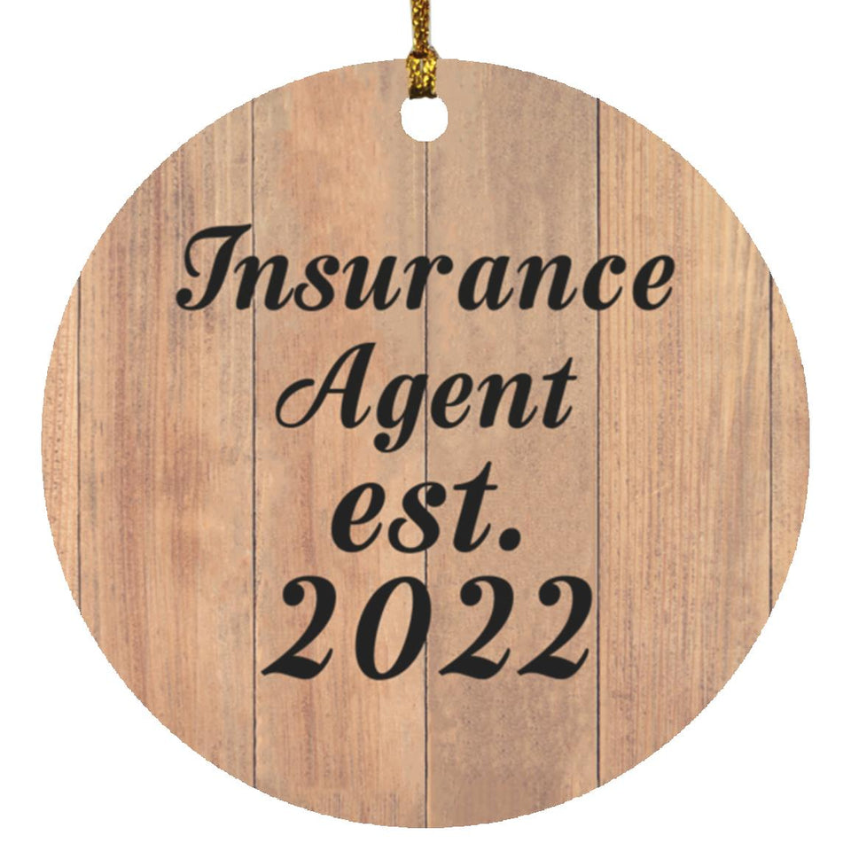 Insurance Agent Established Est. 2022 - Circle Ornament C