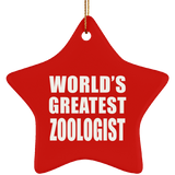 World's Greatest Zoologist - Star Ornament