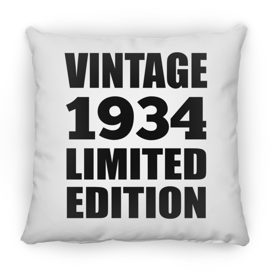 90th Birthday Vintage 1934 Limited Edition - Throw Pillow
