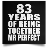 83rd Anniversary 83 Years Of Being Mr Perfect - Poster Square