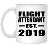 Flight Attendant Established EST. 2019 - 11oz Coffee Mug