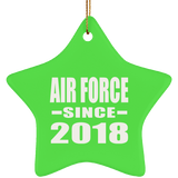 Air Force Since 2018 - Star Ornament