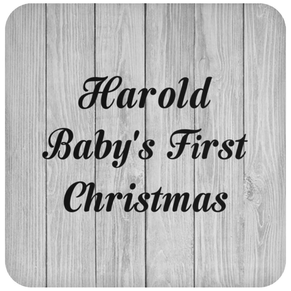 Harold Baby's First Christmas - Drink Coaster F