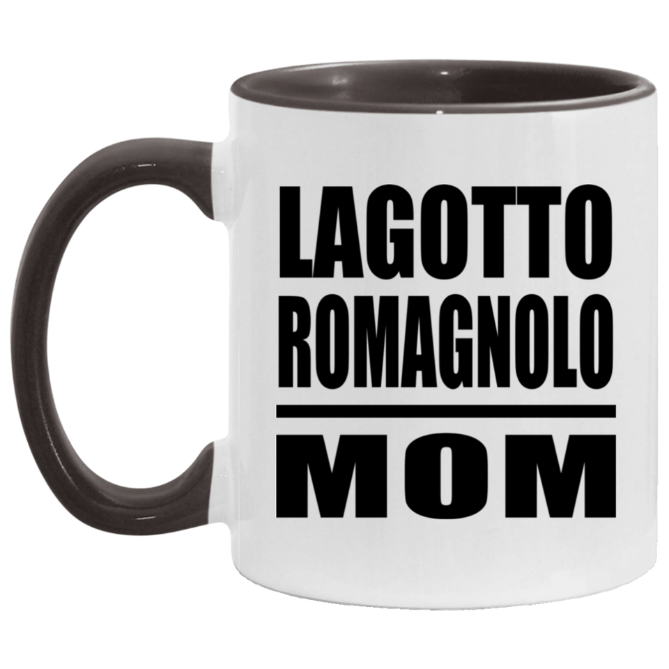 Lagotto Romagnolo Mom - 11oz Accent Mug Black