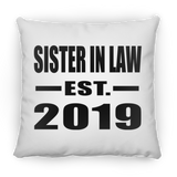 Sister In Law Established EST. 2019 - Throw Pillow
