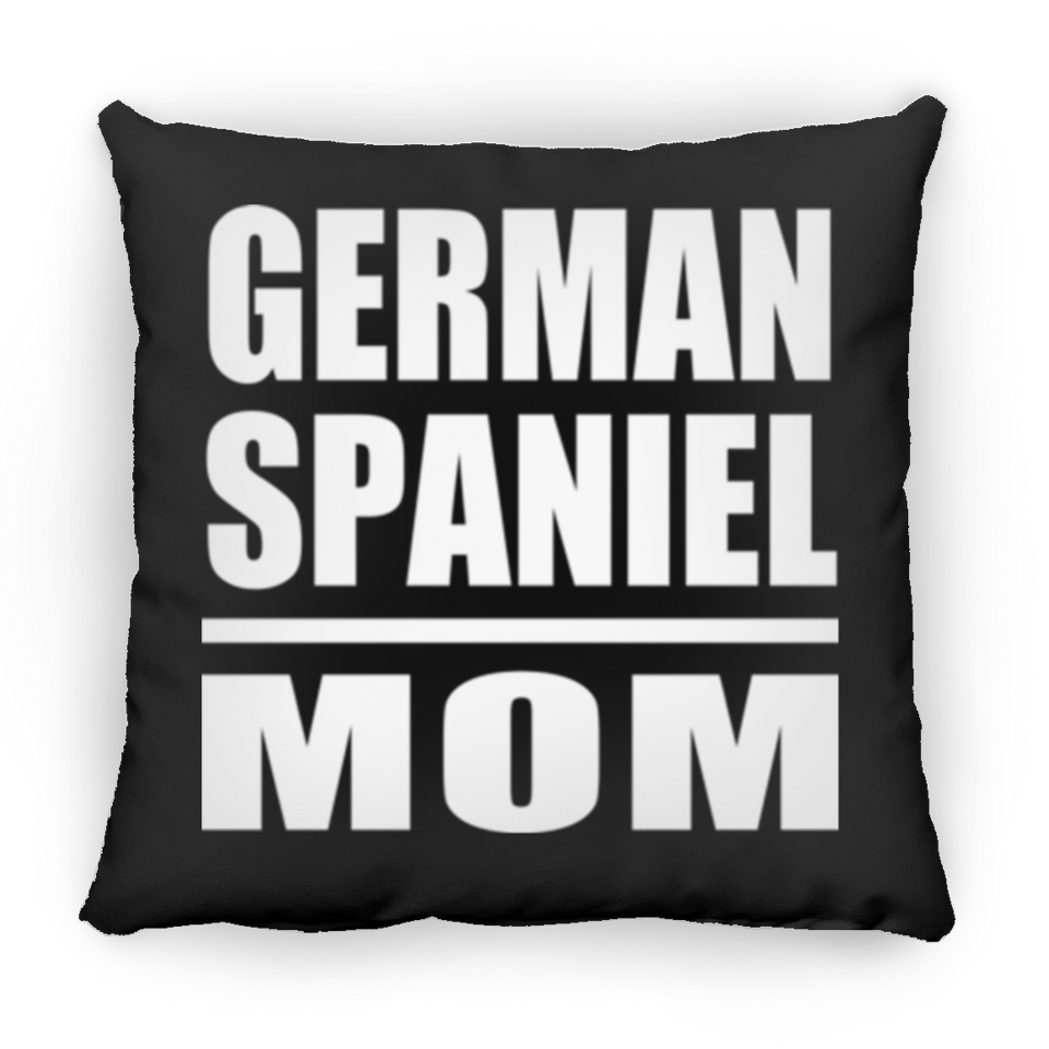 German Spaniel Mom - Throw Pillow Black