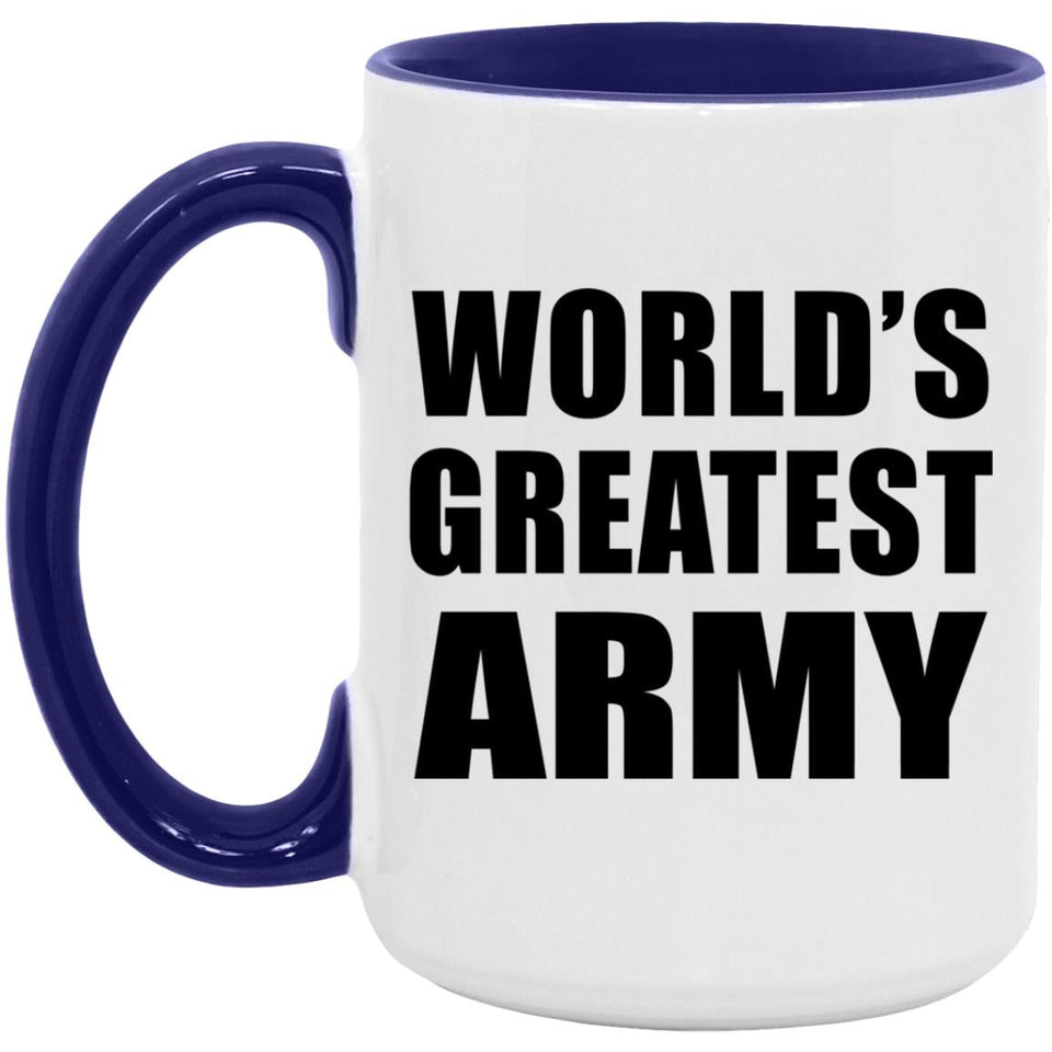 World's Greatest Army - 15oz Accent Mug Purple