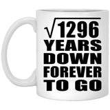 36th Anniversary Square Root of 1296 Years Down Forever To Go - 11oz Coffee Mug