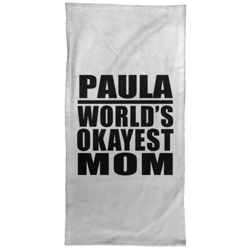 Paula World's Okayest Mom - Hand Towel