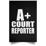 A+ Court Reporter - Poster Portrait