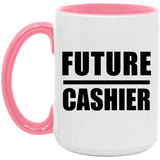 Future Cashier - 15oz Accent Mug Pink