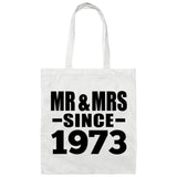 51st Anniversary Mr & Mrs Since 1973 - Tote Bag White