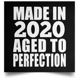 4th Birthday Made In 2020 Aged to Perfection - Poster Square