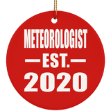 Meteorologist Established EST. 2020 - Circle Ornament
