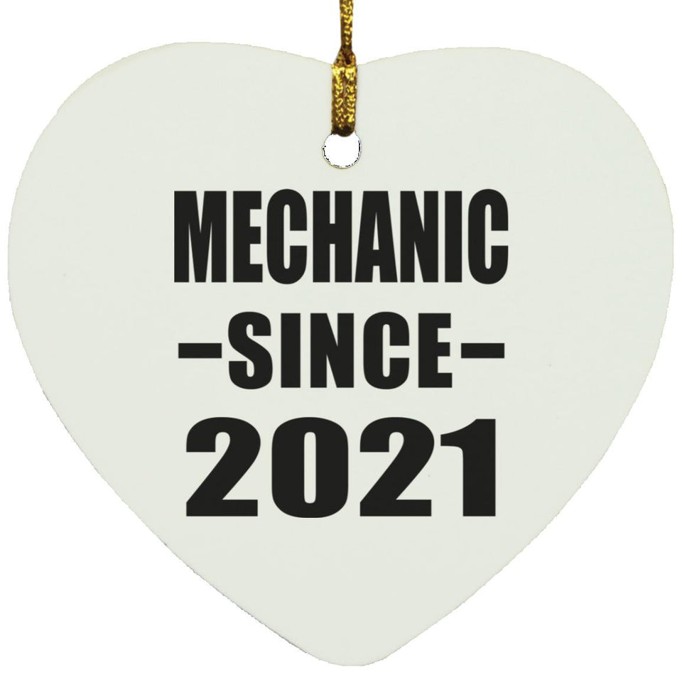 Mechanic Since 2021 - Heart Ornament