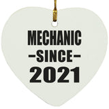 Mechanic Since 2021 - Heart Ornament