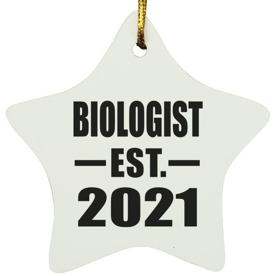 Biologist Established EST. 2021 - Star Ornament