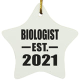 Biologist Established EST. 2021 - Star Ornament