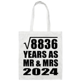 94th Anniversary Square Root of 8836 Years As Mr & Mrs 2024 - Tote Bag White