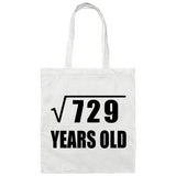 27th Birthday Square Root of 729 Years Old - Tote Bag White
