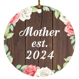 Mother Established Est. 2024 - Circle Ornament A