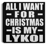 All I Want For Christmas Is My Lykoi - Canvas Square