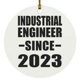 Industrial Engineer Since 2023 - Circle Ornament