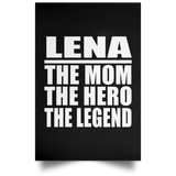 Lena The Mom The Hero The Legend - Poster Portrait