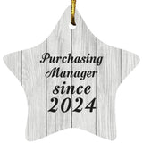 Purchasing Manager Since 2024 - Star Ornament F