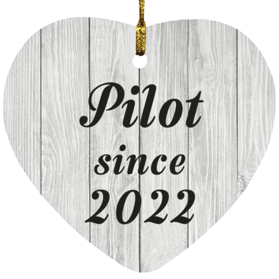 Pilot Since 2022 - Heart Ornament F