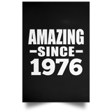48th Birthday Amazing Since 1976 - Poster Portrait