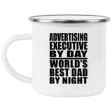 Advertising Executive By Day World's Best Dad By Night - 12oz Camping Mug