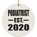 Podiatrist Established EST. 2020 - Circle Ornament