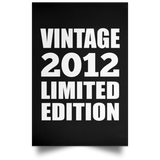 12th Birthday Vintage 2012 Limited Edition - Poster Portrait