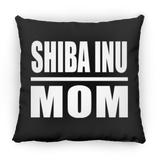 Shiba Inu Mom - Throw Pillow Black