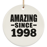 26th Birthday Amazing Since 1998 - Circle Ornament