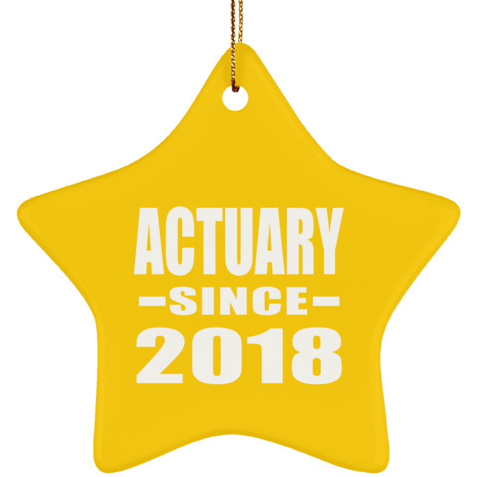Actuary Since 2018 - Star Ornament