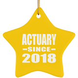 Actuary Since 2018 - Star Ornament