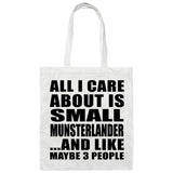 All I Care About Is Small Munsterlander - Tote Bag White