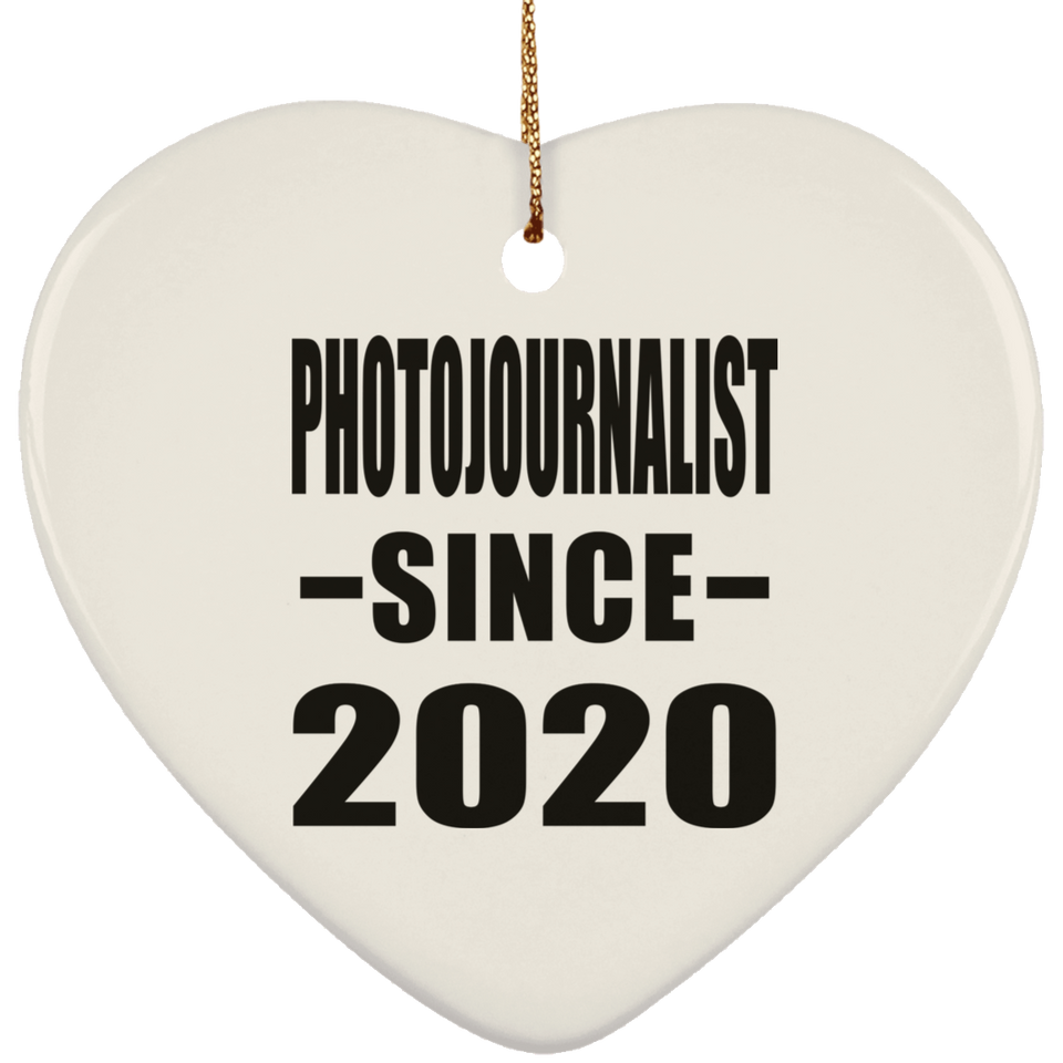 Photojournalist Since 2020 - Heart Ornament