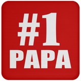 Number One #1 Papa (Grandpa) - Drink Coaster