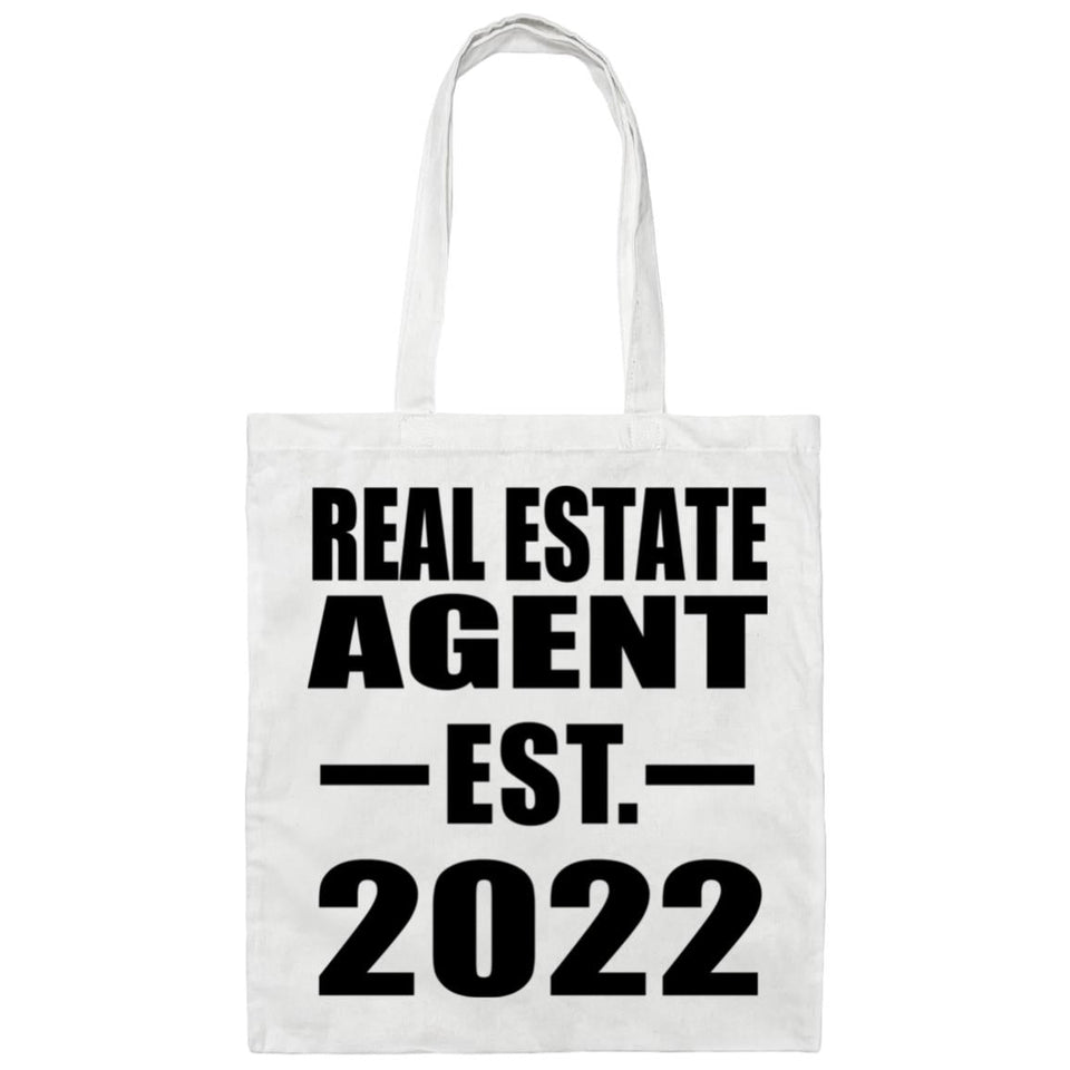 Real Estate Agent Established EST. 2022 - Tote Bag White