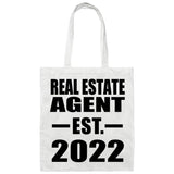 Real Estate Agent Established EST. 2022 - Tote Bag White
