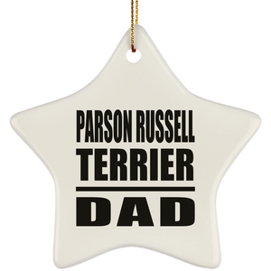 Parson Russell Terrier Dad - Star Ornament