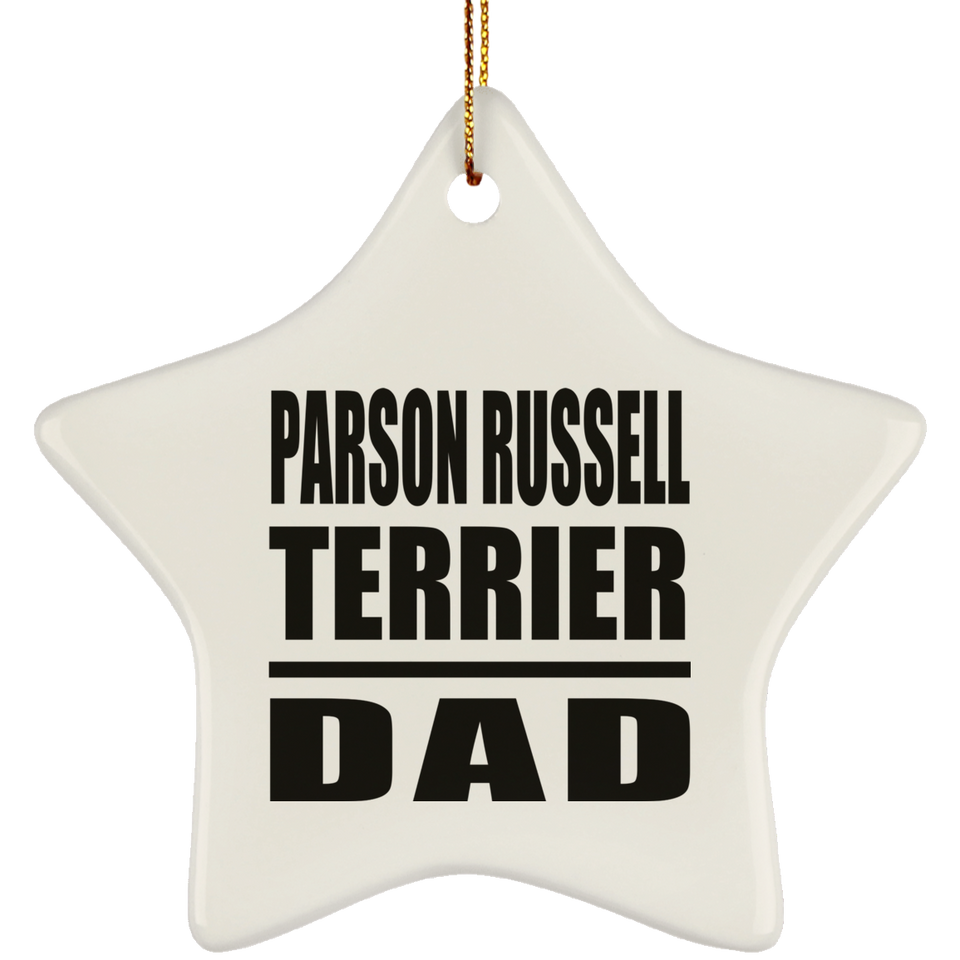 Parson Russell Terrier Dad - Star Ornament