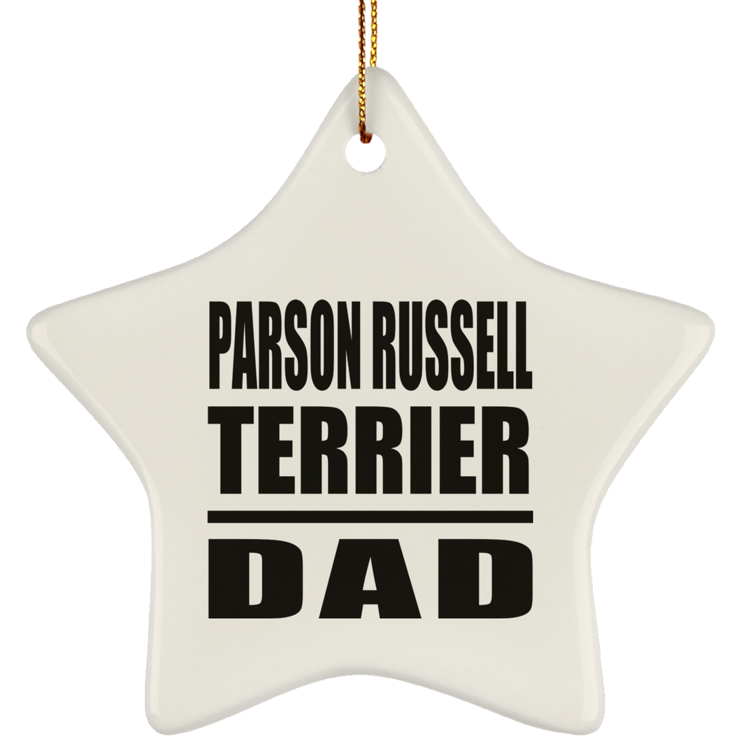 Parson Russell Terrier Dad - Star Ornament
