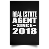 Real Estate Agent Since 2018 - Poster Portrait